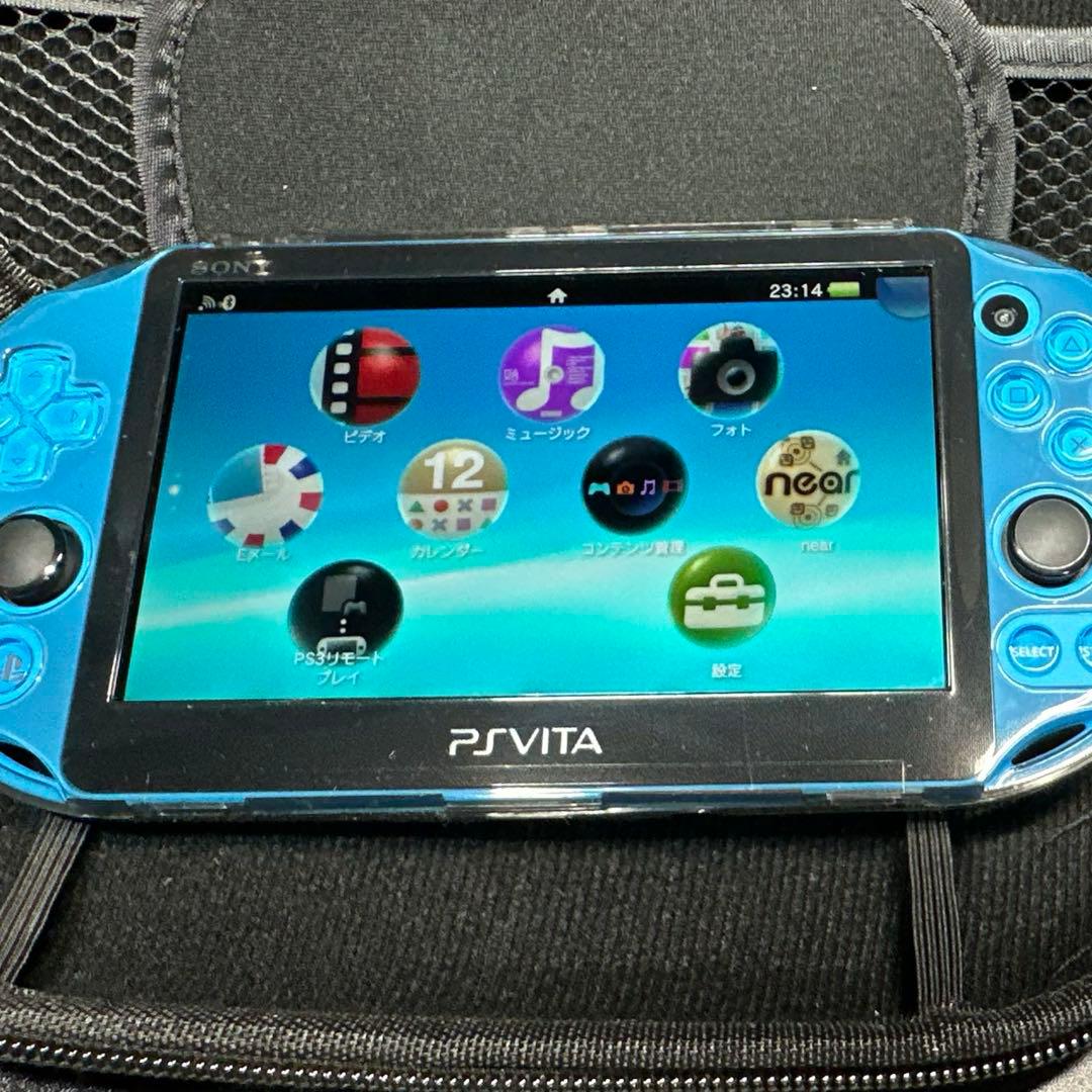【極美品】PlayStation Vita Wi-Fiモデル　カバー&ケース付