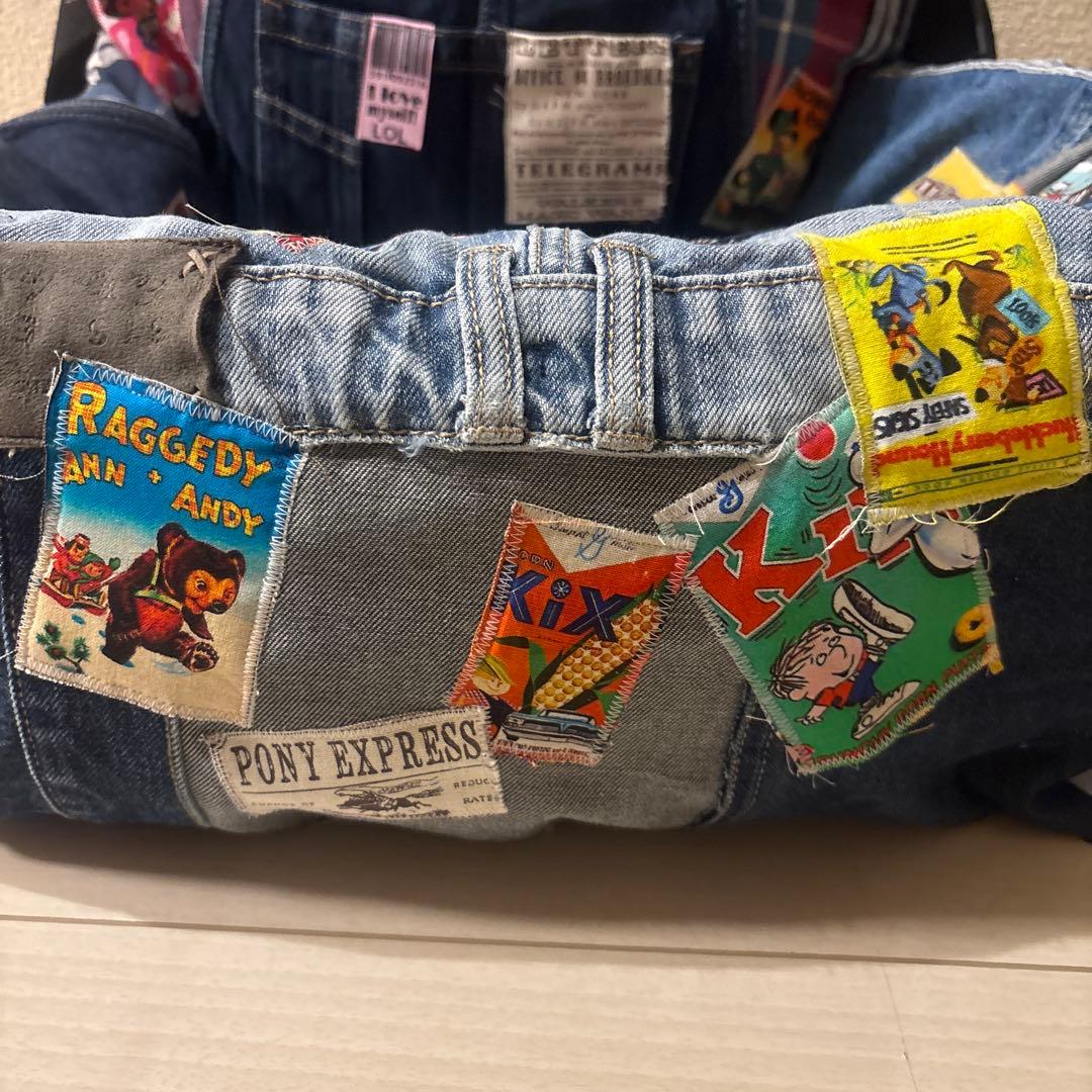 ハンドメイド　デニムリメイク ドライブベッド　ペットベッド　ペットクッション