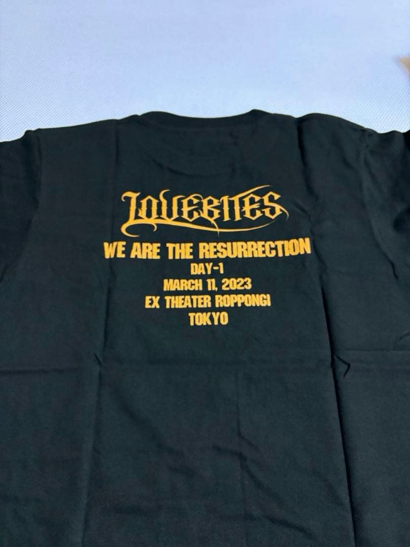 Lovebites 復活　会場限定Tシャツ　バックプリントあり311 day1