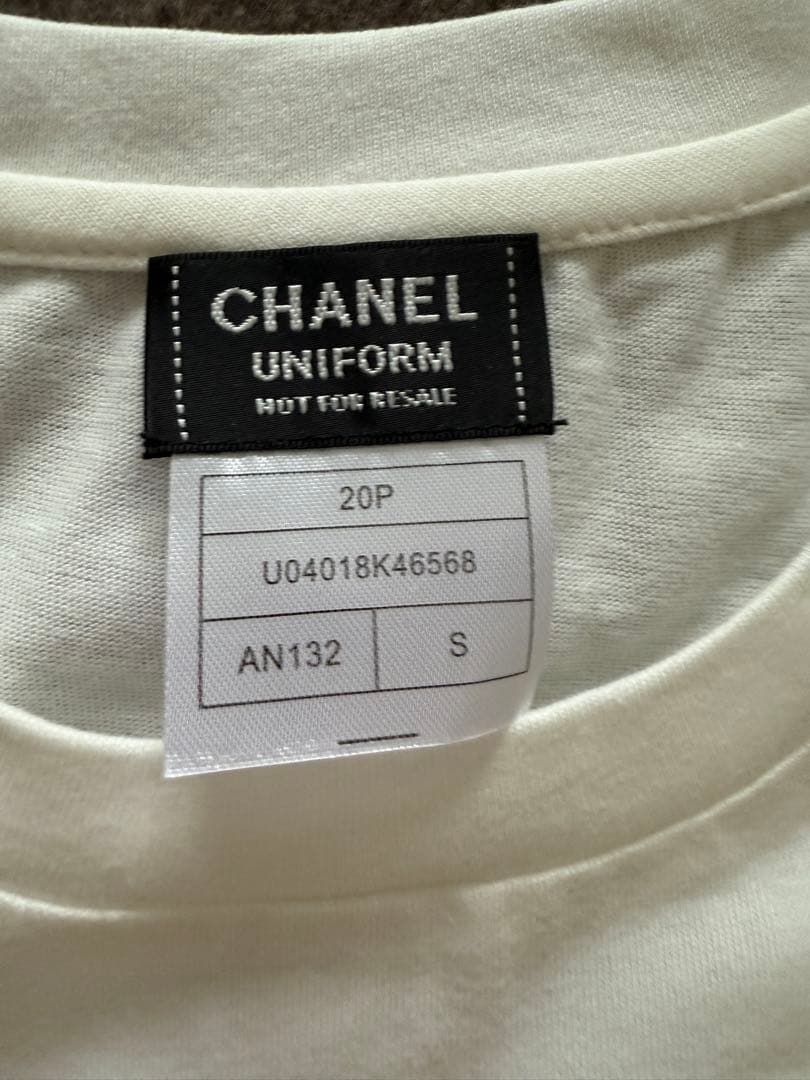 CHANEL UNIFORM ホワイト Tシャツ S