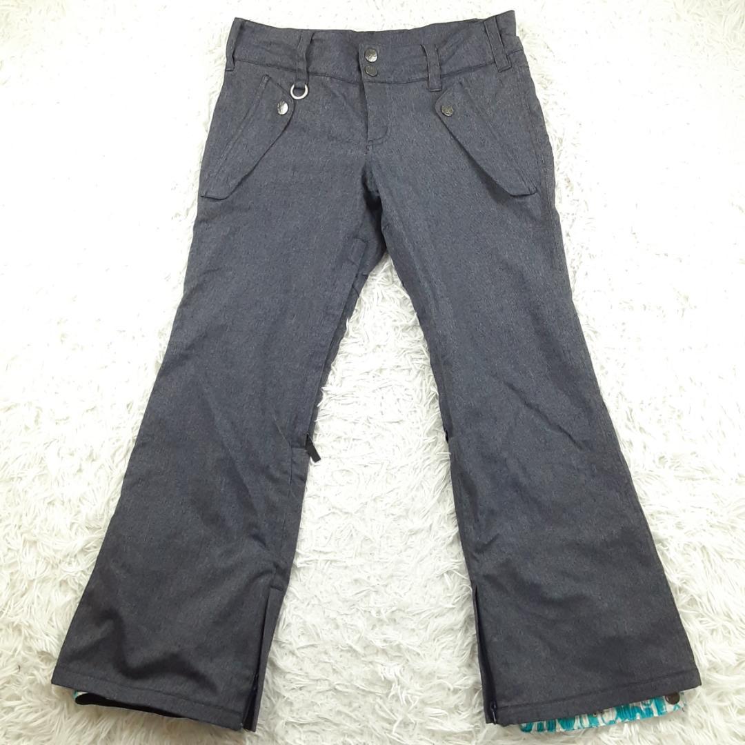 美品◎DC ディーシー ROXY ロキシー スノーウェアセットアップ スノボ 青