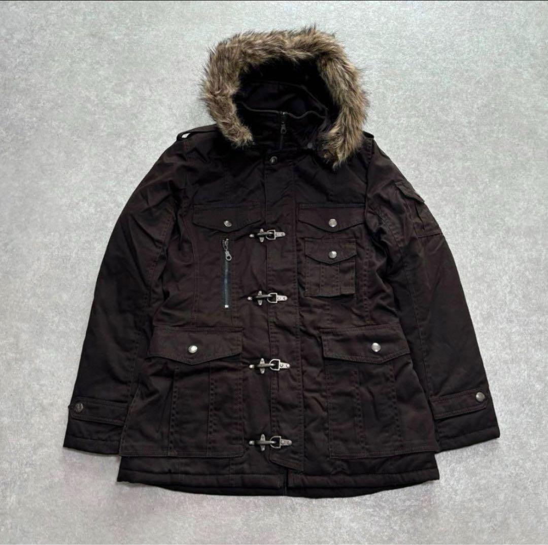 さ*ぽ様 ファーパーカー コートmods coat blouson brown