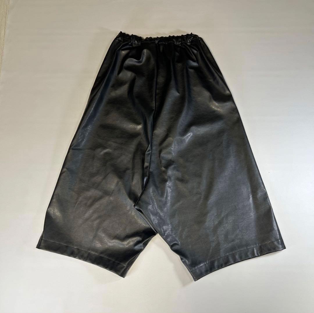 COMME des GARCONS フェイクレザー サルエルパンツ