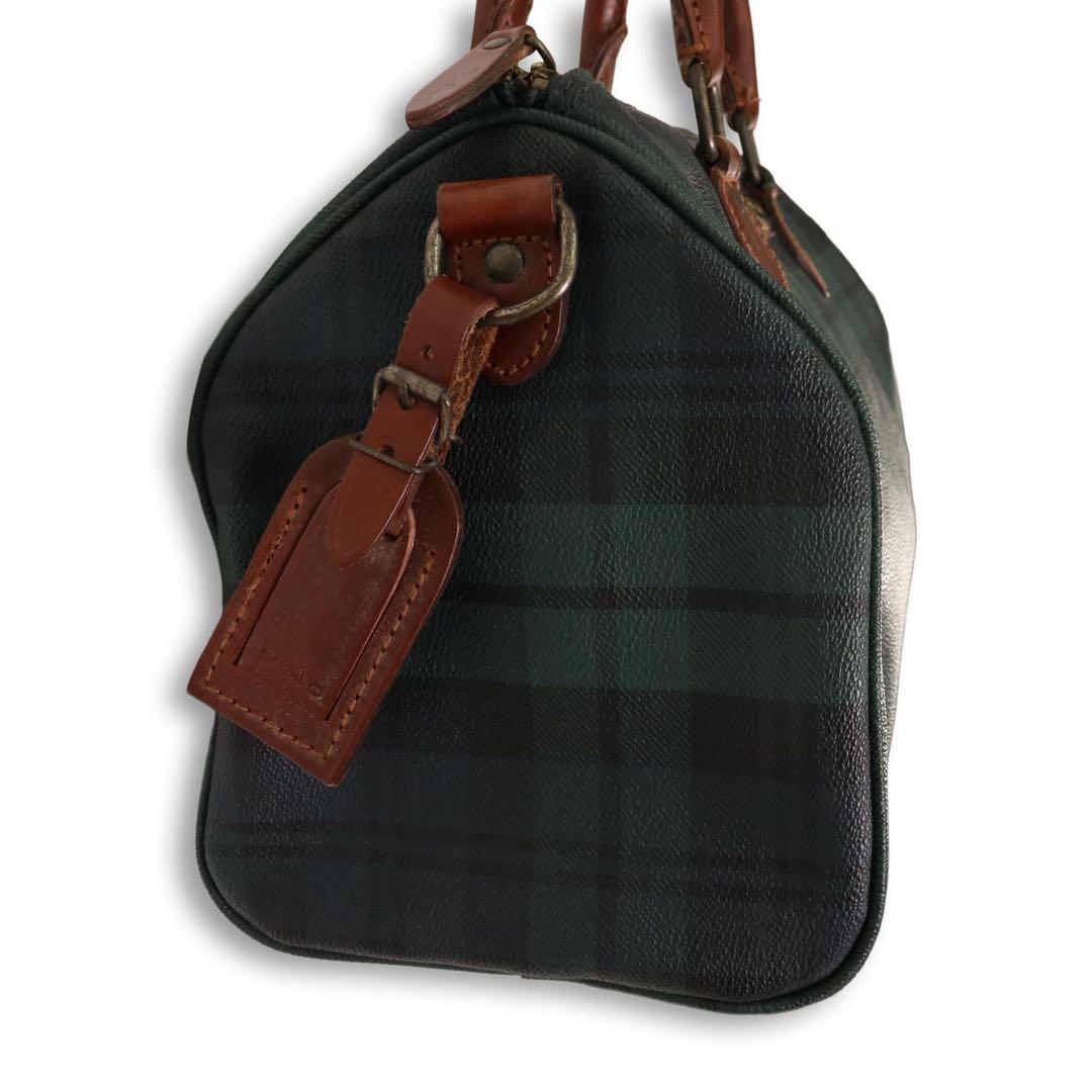POLO Ralph Lauren ミニボストンバッグ チェック　ヴィンテージ