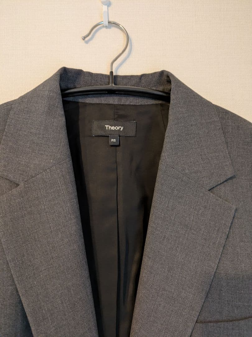 極美品*定価6.8万 Theory 現行品 オーバーサイズジャケット チャコール