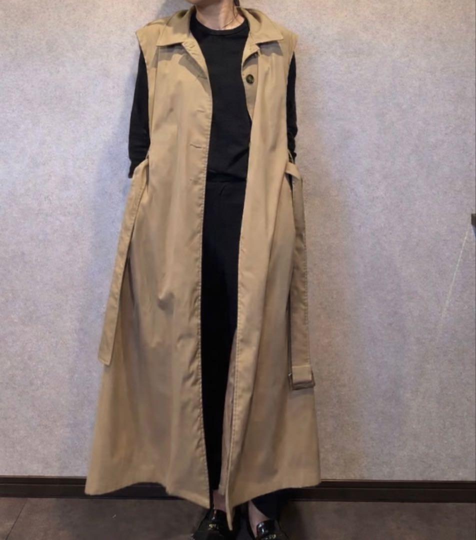 【新品】未開封 odorata ベージュ トレンチコート ロングジレ 3way