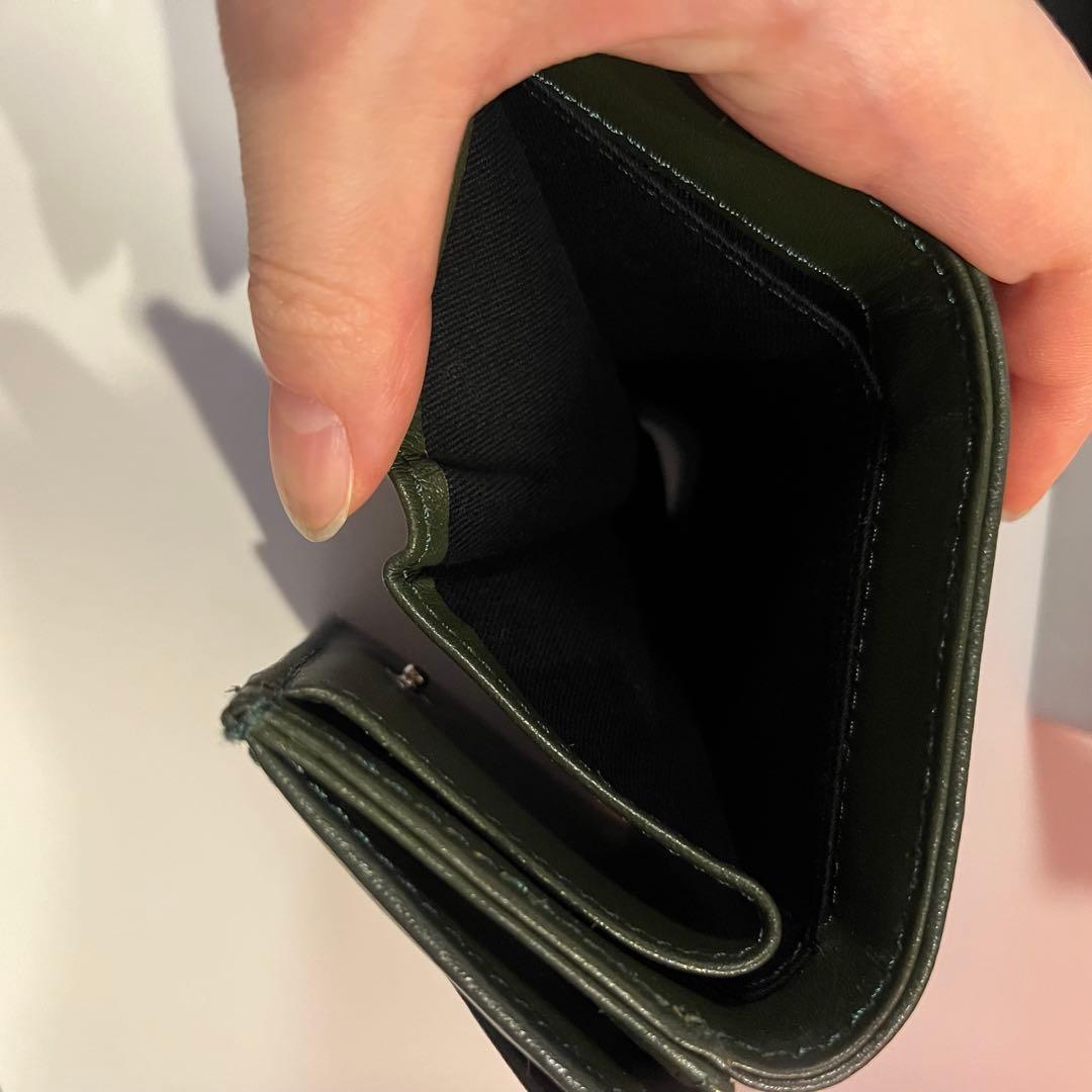 ヴィヴィアンウェストウッド　三つ折り財布　ダークグリーン