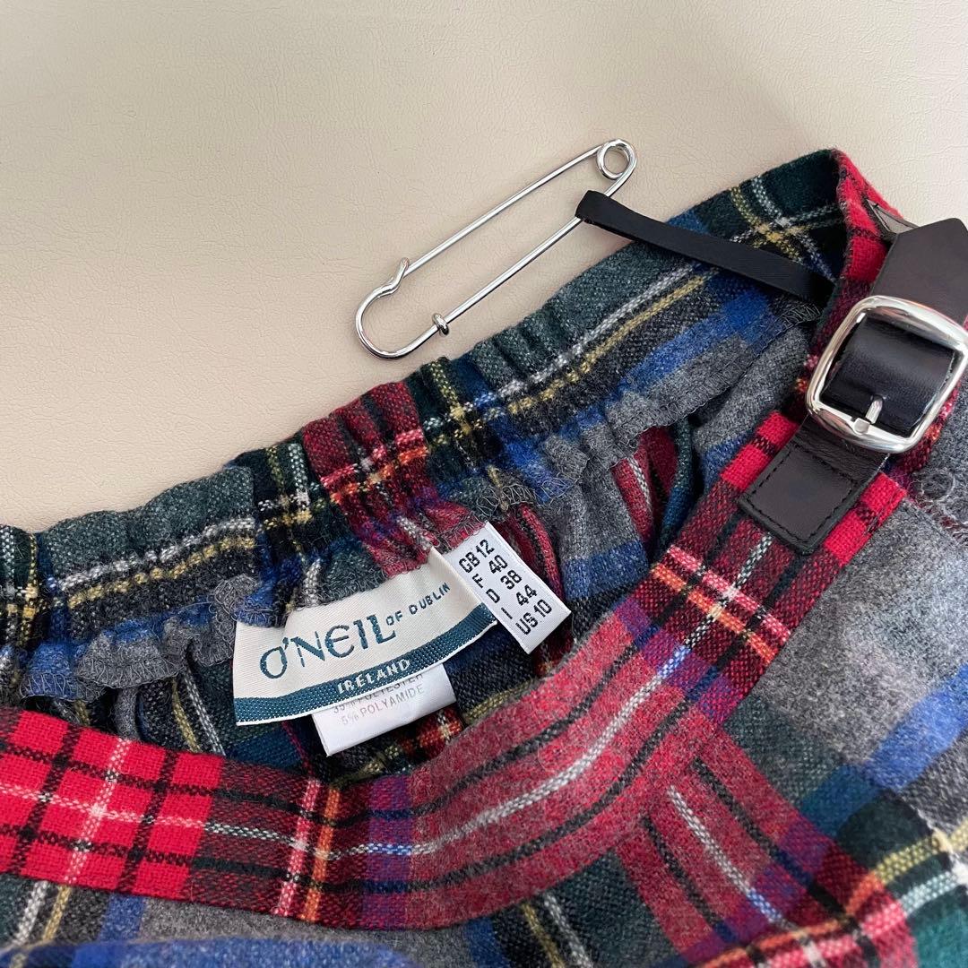美品！O'NEIL of DUBLINオニールオブダブリン ラップスカート 12