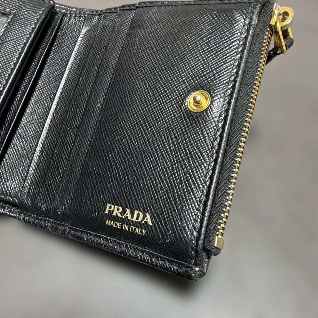 ごま@フォロー割実施中✨さん 専用　PRADA ブラック 二つ折り財布