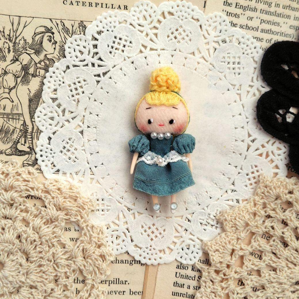 専用　オーダー　マーメイド　紫ちゃん　青いドレスの女の子　ハンドメイド
