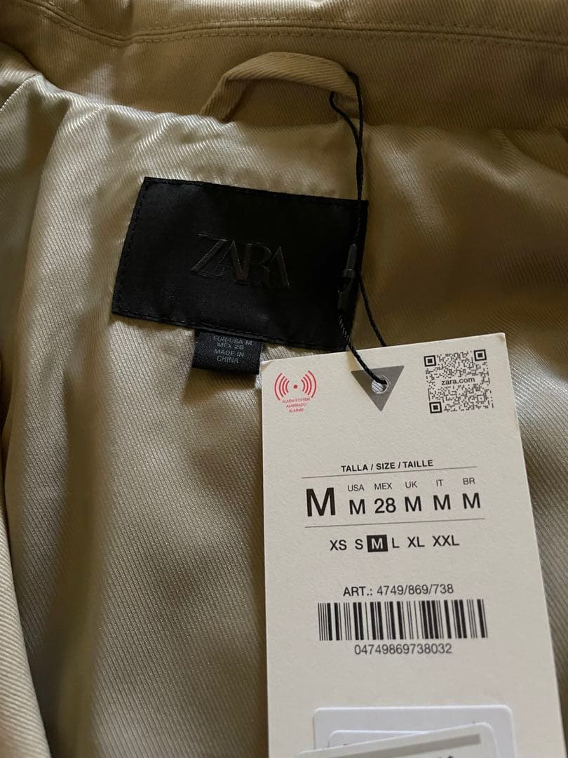 ☺*︎様 タグ付き新品★ZARAのショートバルーントレンチコート★Mサイズ★コム