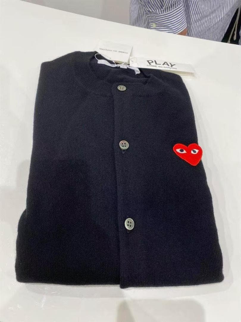 PLAY COMME des GARCONS カーディガンM-XL#3 黑