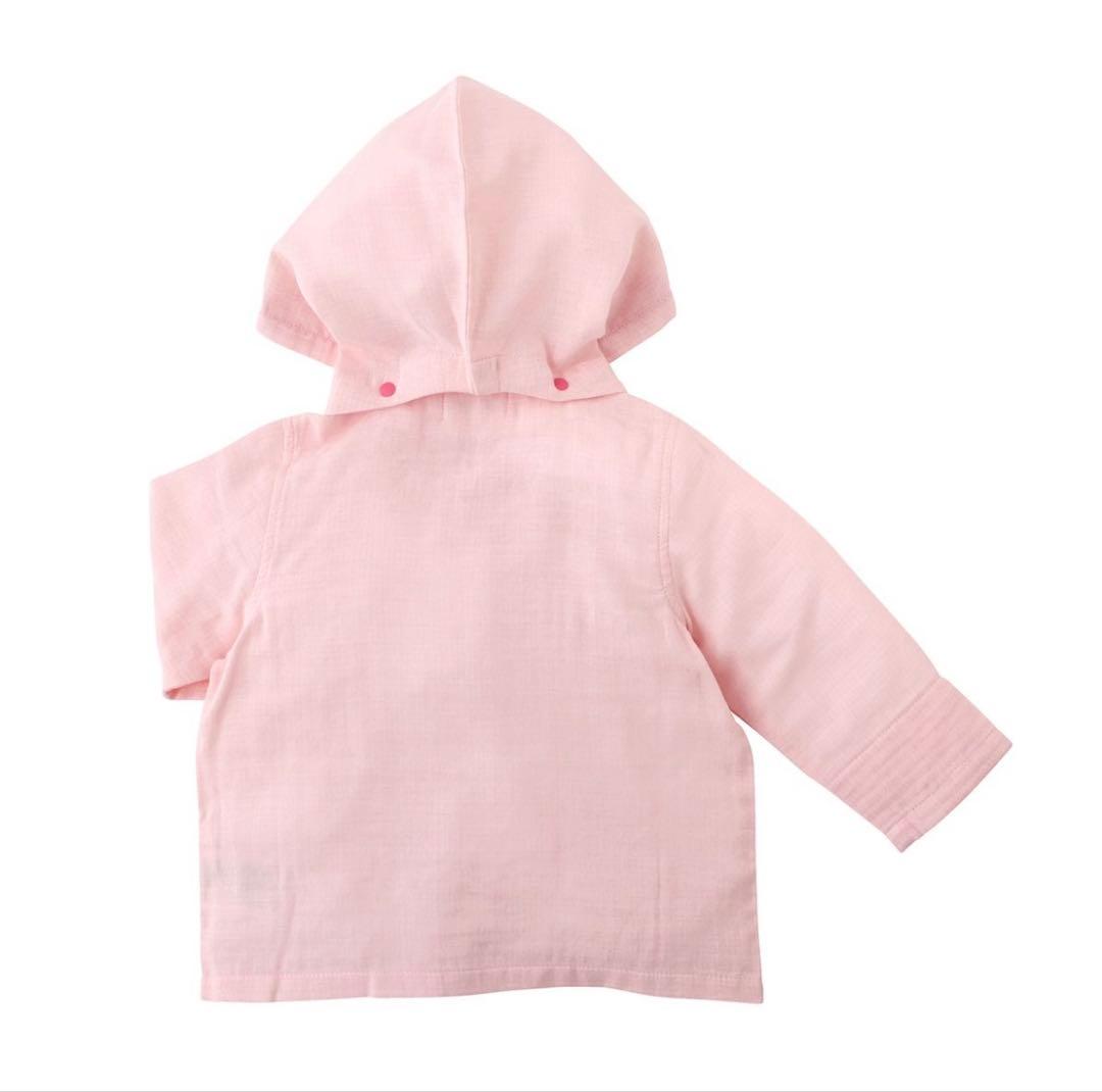 MIKIHOUSE ピンク UVカット アウター パーカー 長袖 はおり 90