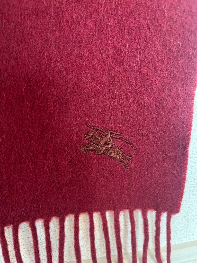 【美品】BURBERRY 100%カシミヤ マフラー