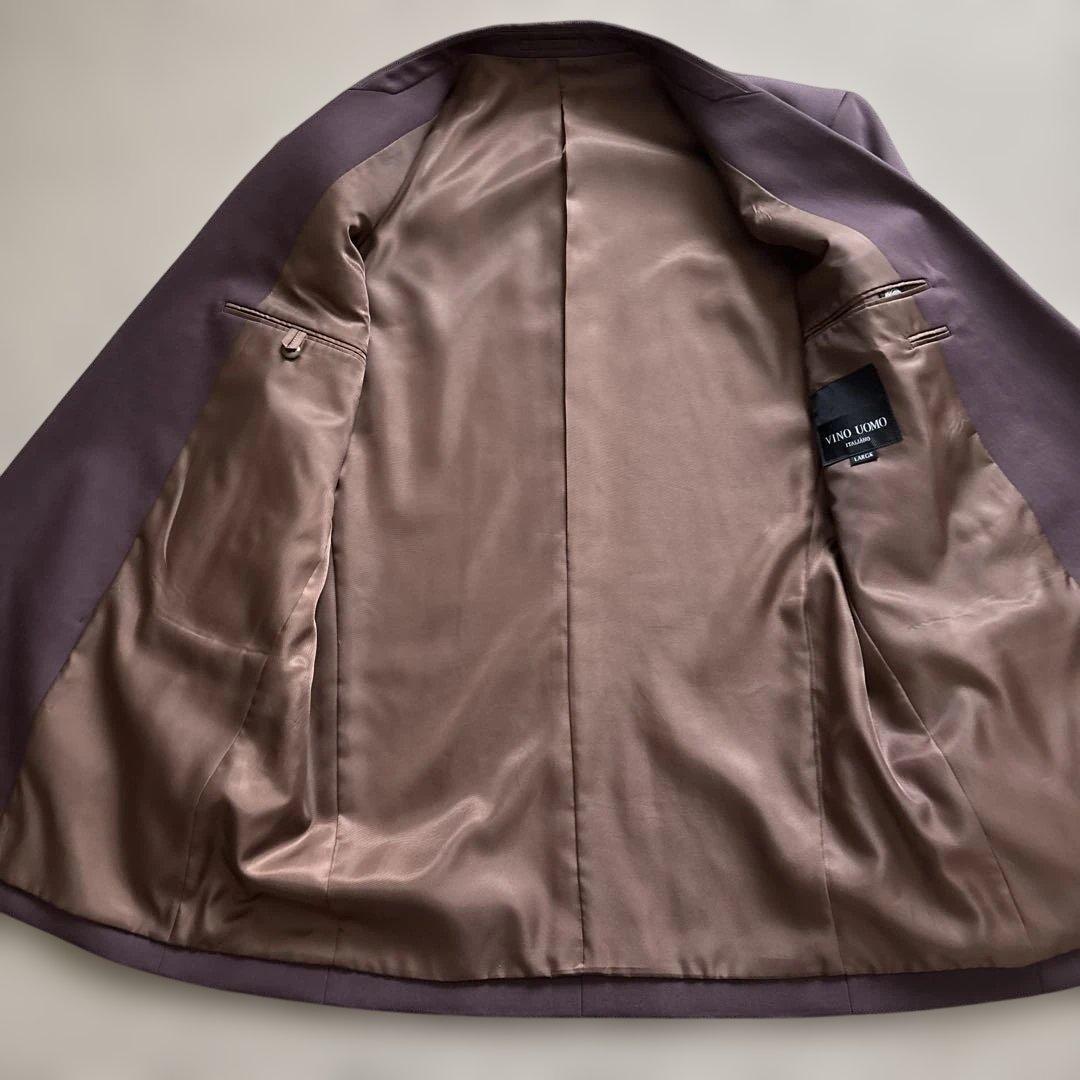 VINO UOMO スーツ セットアップLサイズ ボルドー ワイン
