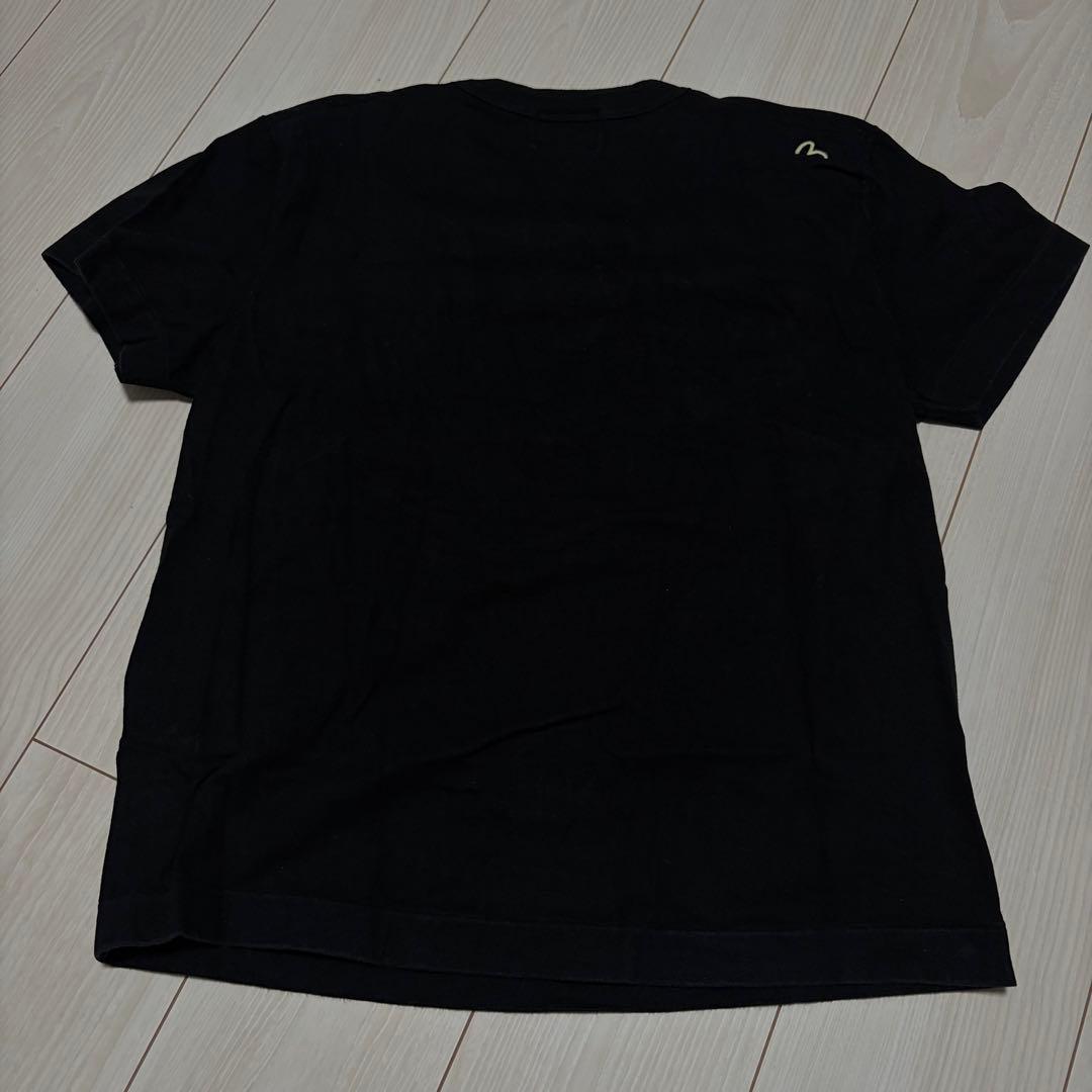 【希少・日本製】EVISU エヴィス デニムポケット Tシャツ ブラック 40