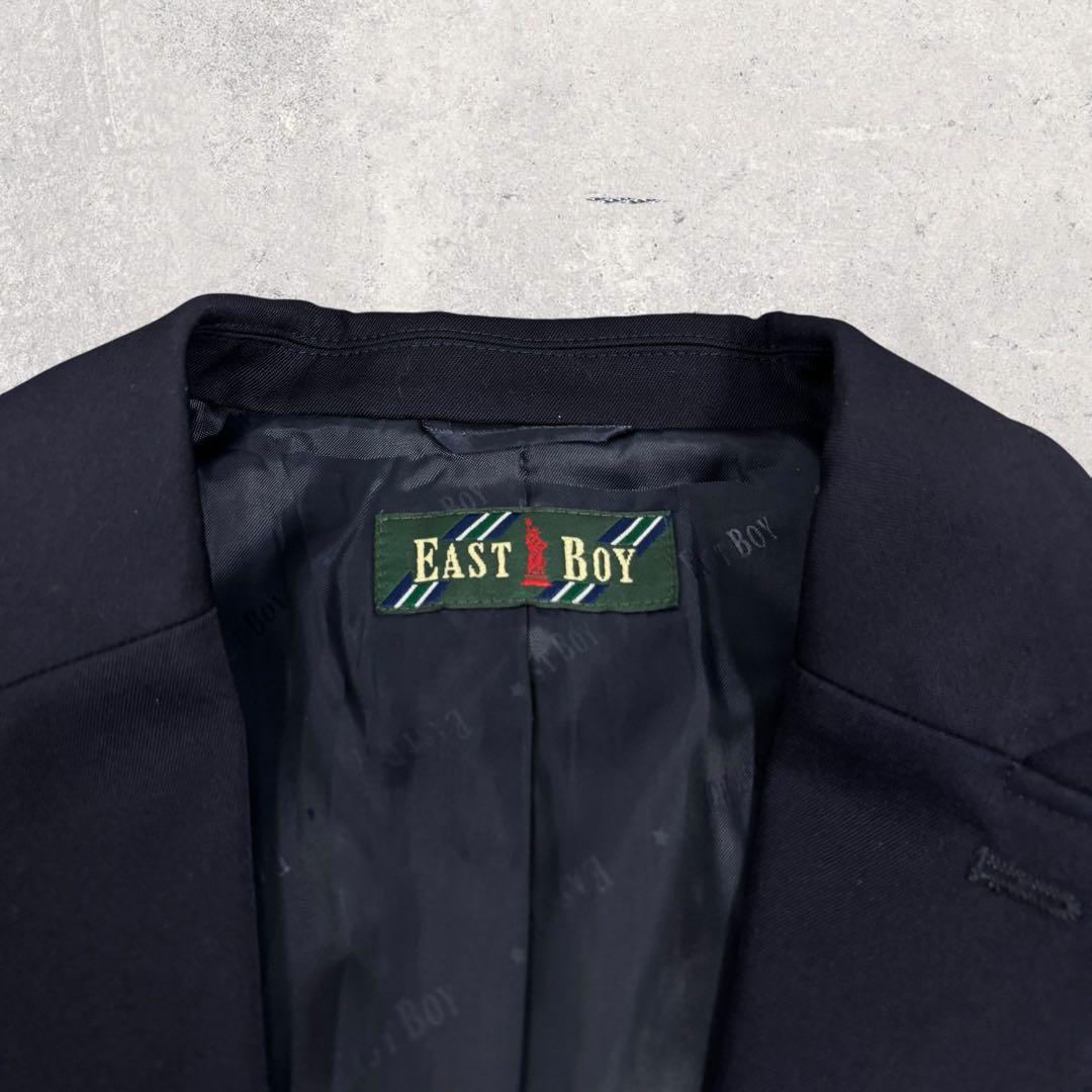EASTBOY 紺ブレ 13号 XL相当 金ボタン テーラードジャケット 濃紺