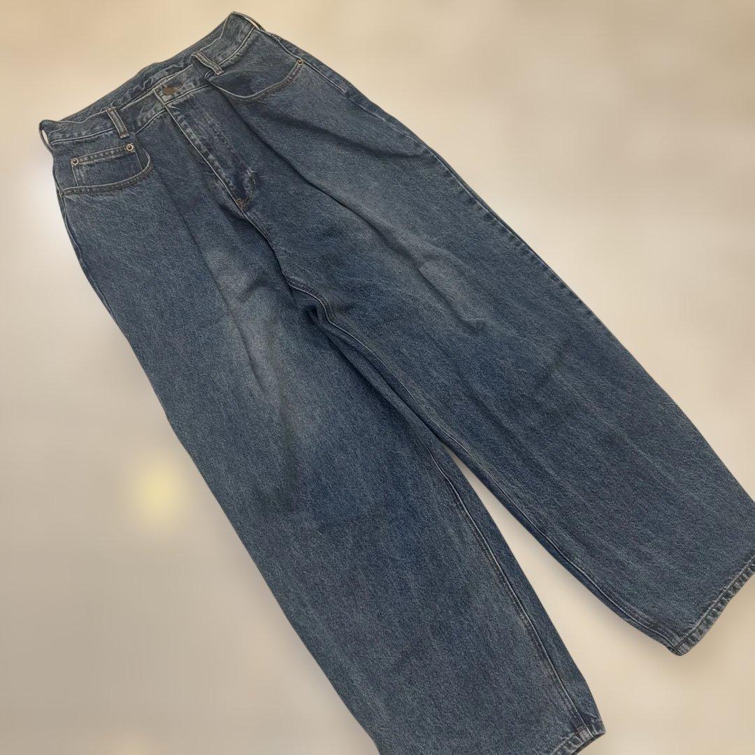 machatt ウエストタックデニム ブルー 38サイズ