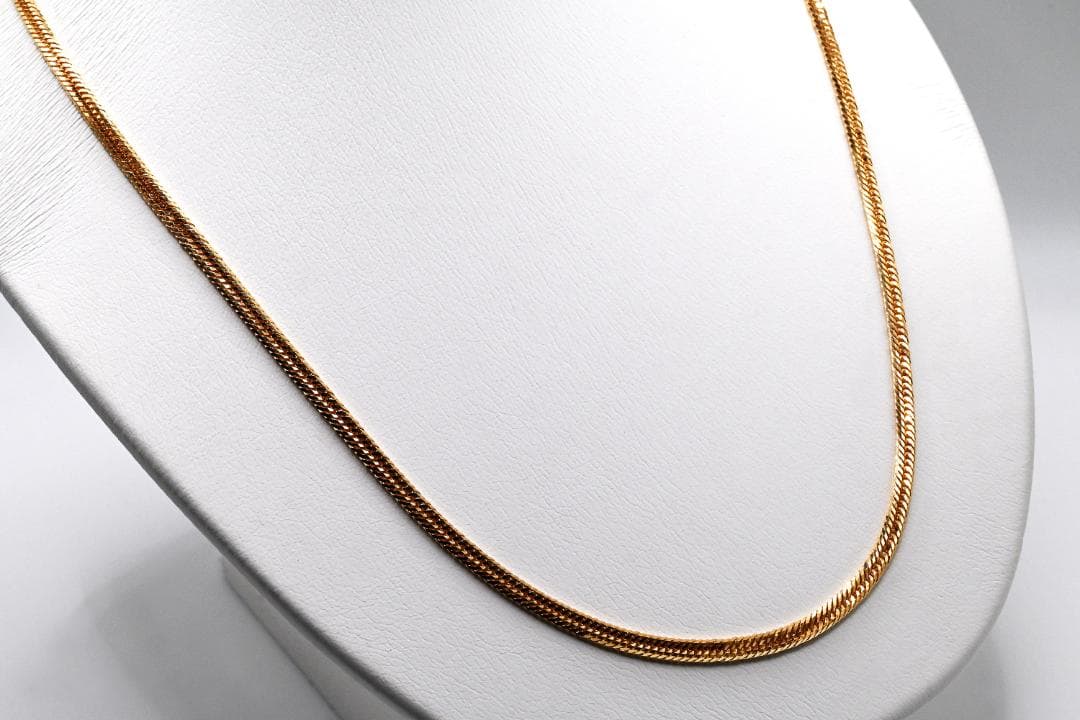 18金喜平ネックレス12面トリプル12g50cm造幣局検定マーク刻印入