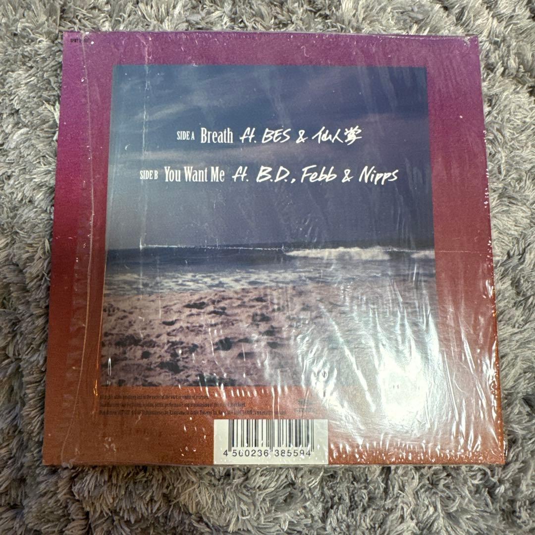 MIKI Breath ft.BES&仙人掌　7インチ レコード