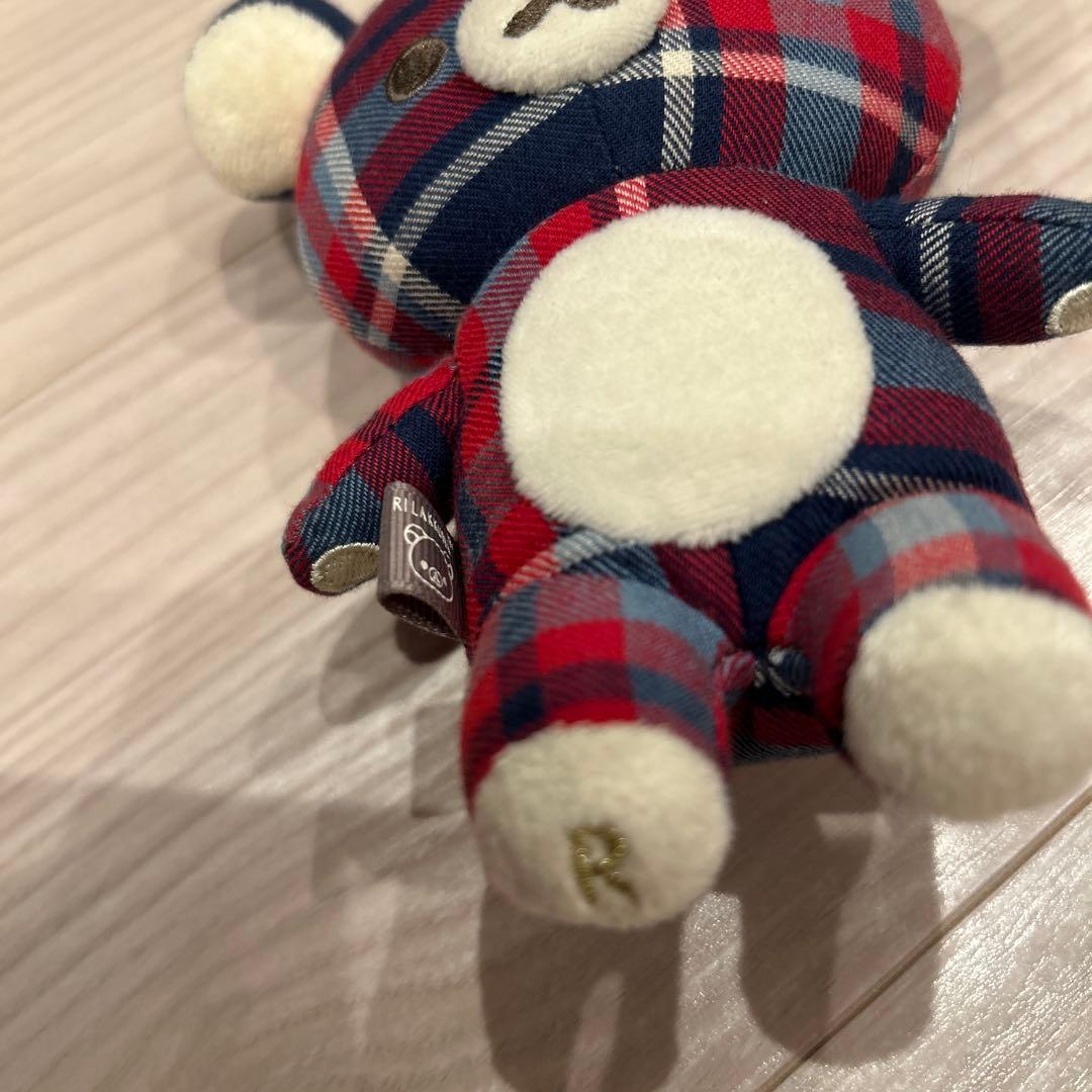 【リラックマストア限定】リラックマ　チェック柄　希少品　キーホルダー