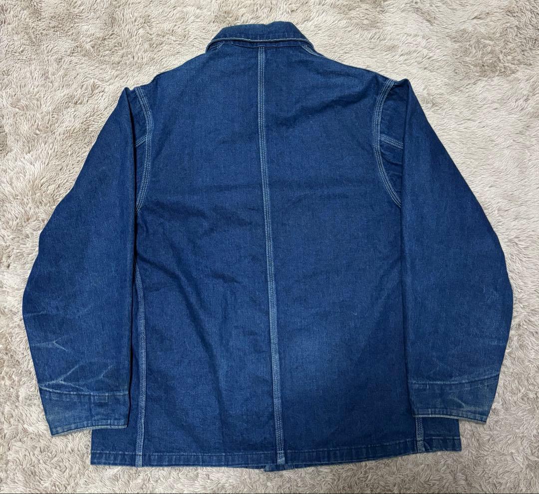 80s carhartt チョアコート　カバーオール　44 USA製　インディゴ