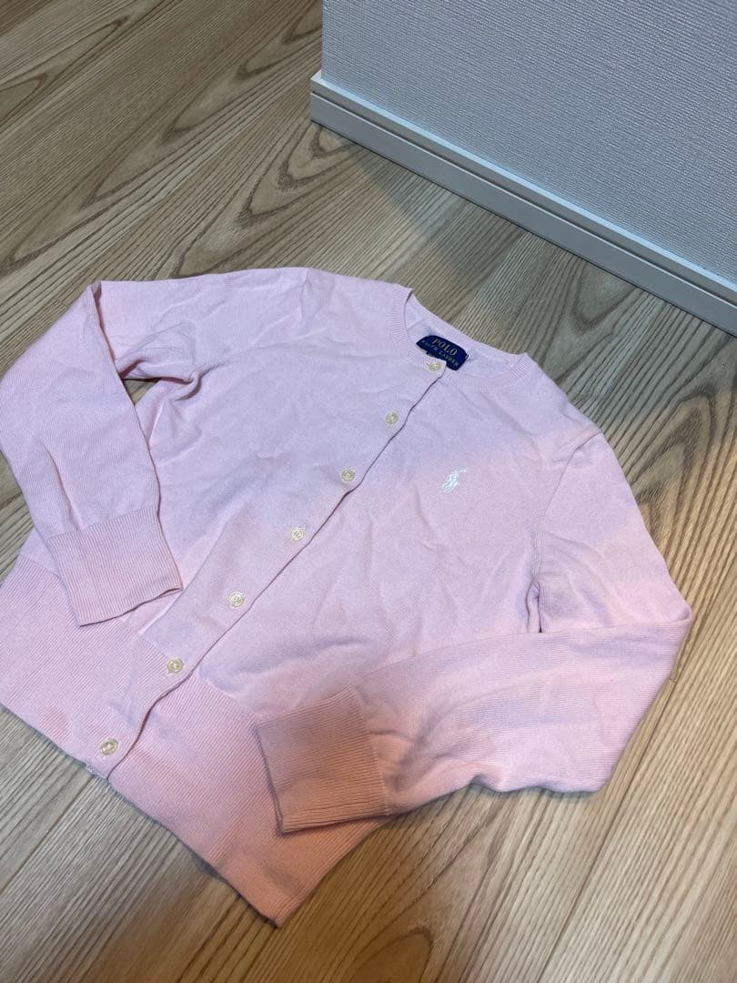 美品　Polo Ralph Lauren　ピンクカーディガン 春カラー　現行タグ