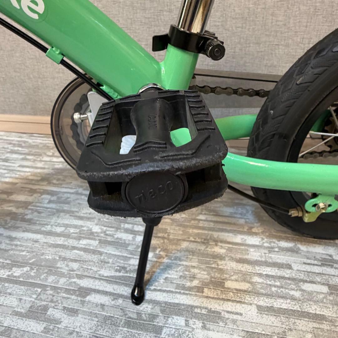 【美品】へんしんバイク　グリーン　自転車　キッズバイク　子供　12