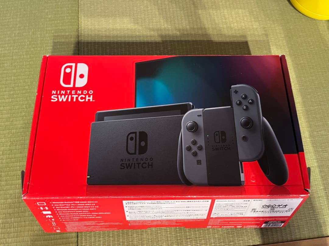 Nintendo Switch 本体 グレー モンハン カセット付き