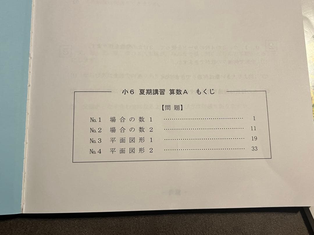 希学園小6 夏期講習 算数A・理科・国語 問題編 ✨解答解説付き✨