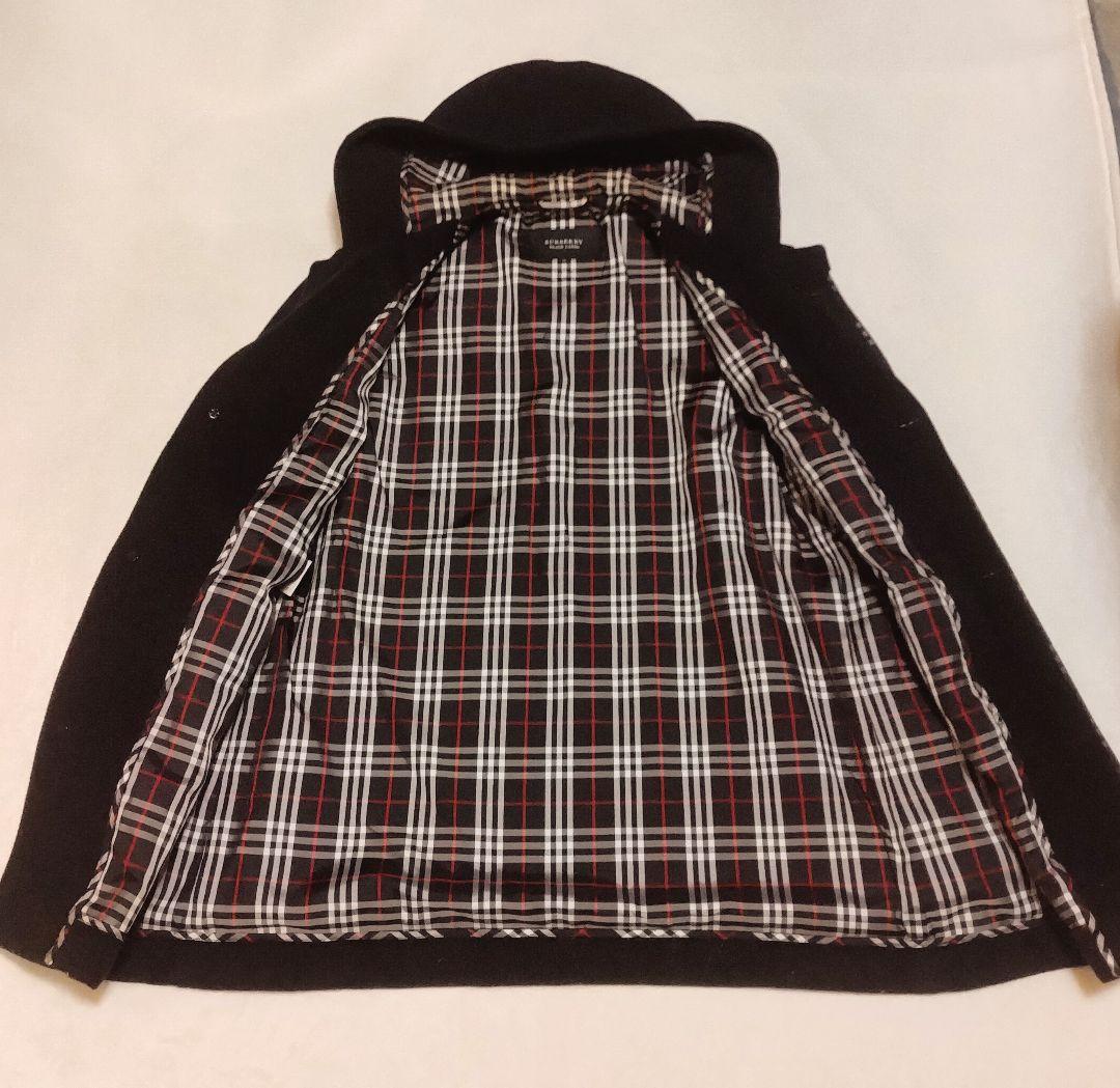 ■美品■BURBERRY BLACK LABEL■ダッフルコート■М■黒■