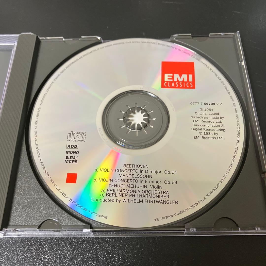 【売約済】メニューイン／ベートーヴェン＆メンデルスゾーンvn協