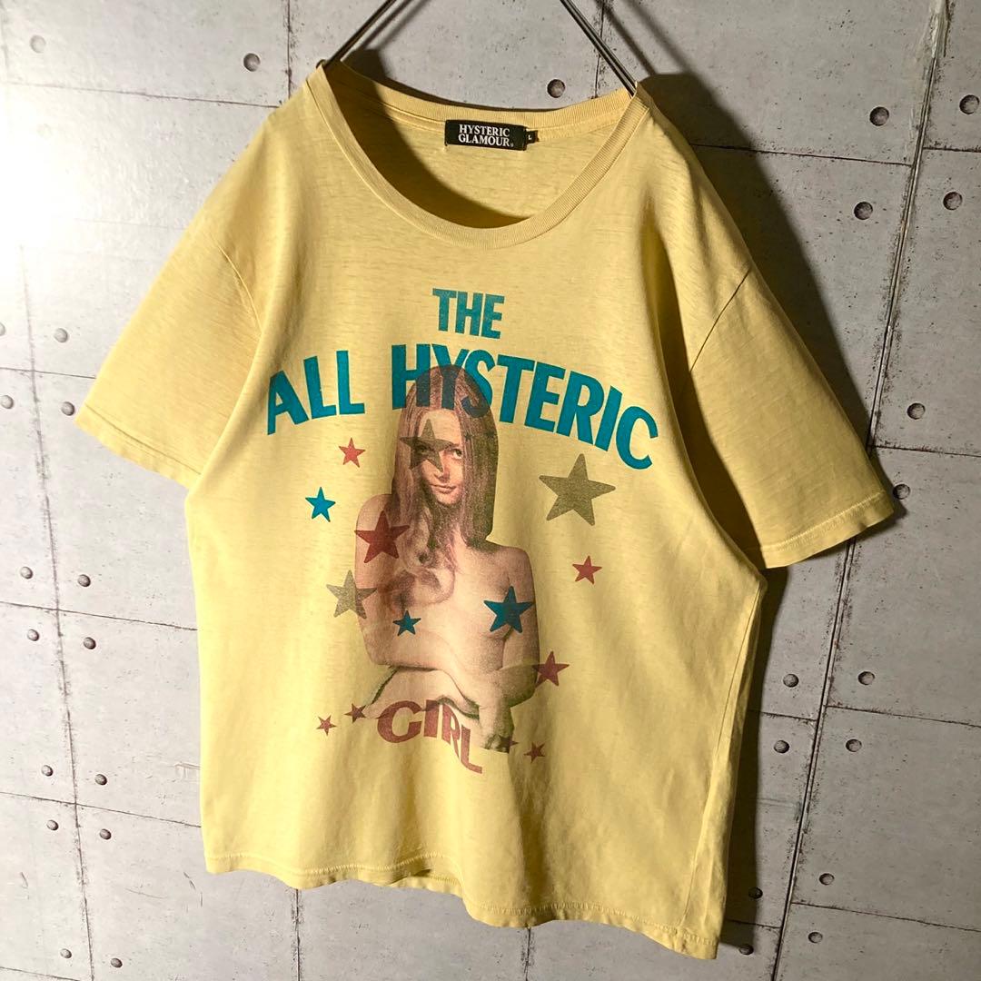 【キムタク着】 ヒステリックグラマー ヒスガールTシャツ L レモンイエロー