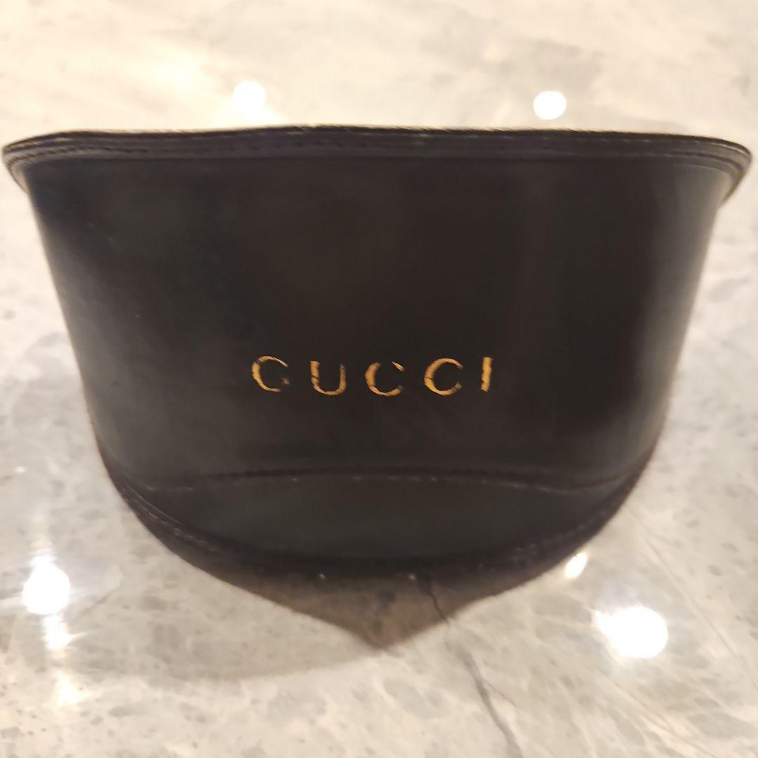GUCCI ベージュ ラウンド型サングラス ケース付き