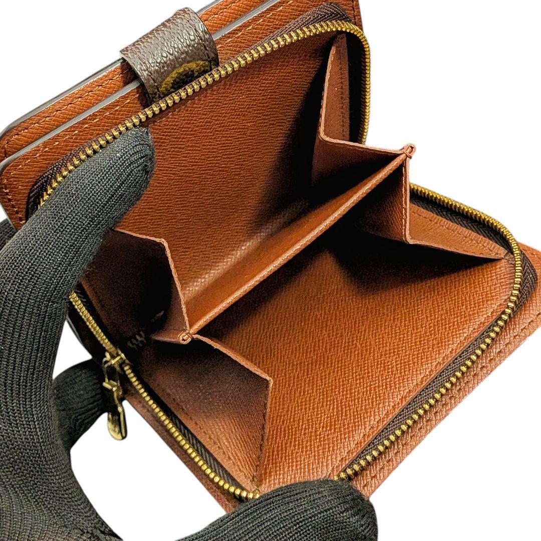 【美品】 ルイヴィトン モノグラム コンパクトジップ 二つ折り財布