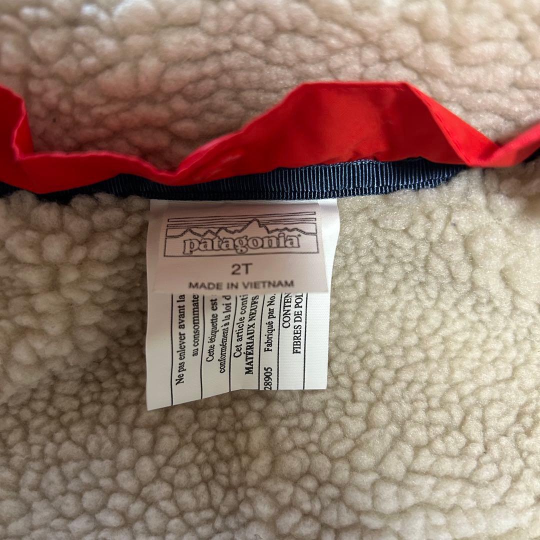 【美品】Patagonia リバーシブル・トリブルズ・フーディ　ダウン　2T