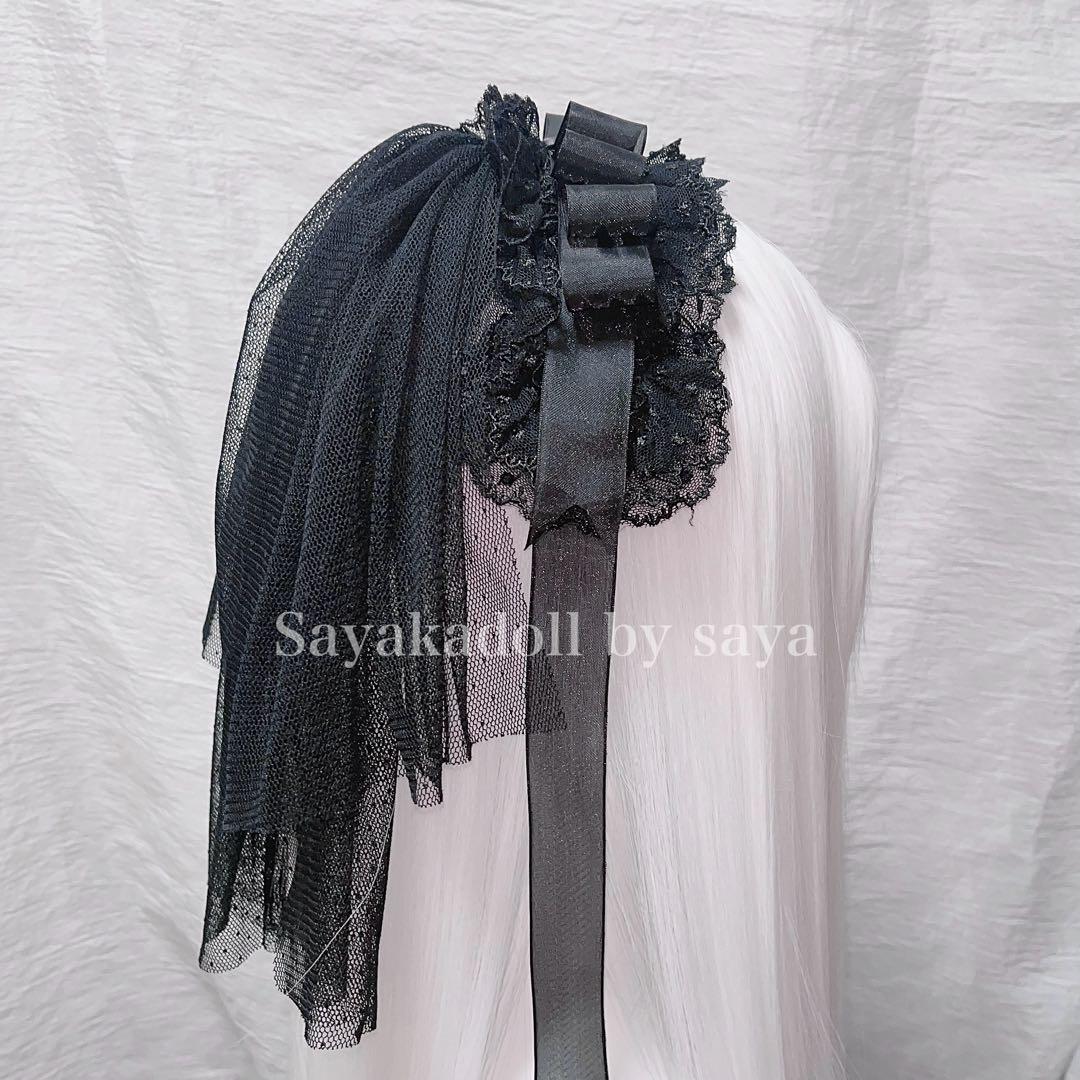 ♡ 2点 Princess tulle ribbon フリルヘッドドレス ♡