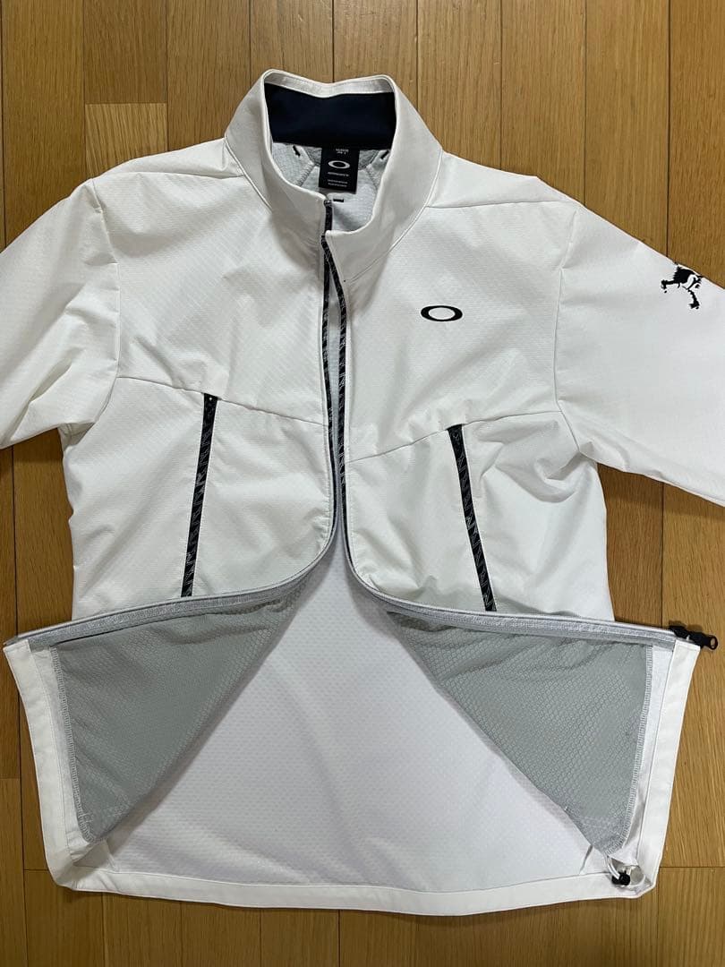 OAKLEY オークリー ゴルフジャケット メンズ L 白 軽量 防風