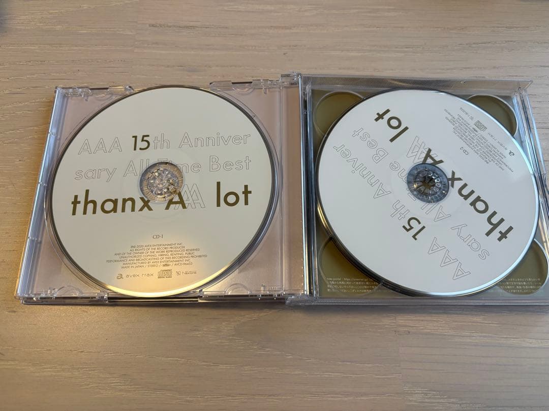 AAA 15th ANNIVERSARY thanx AAA lot 2点セット