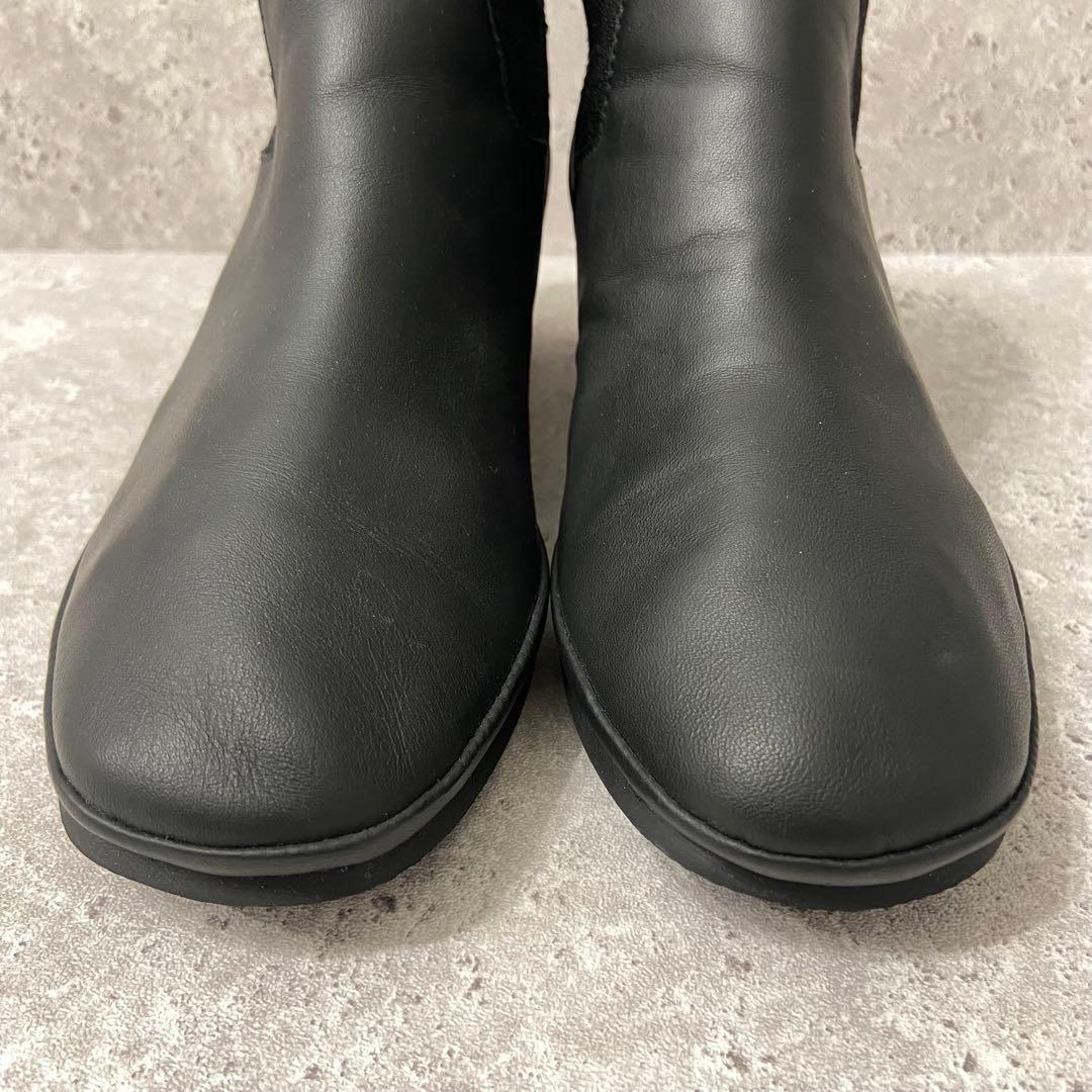 美品 CAMPER オールライト レッドヒール ショートブーツ 37 黒