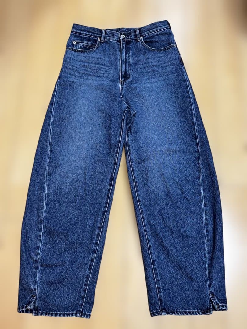 JOUR BARREL BAGGY JEANS 38 ウォッシャブル DU