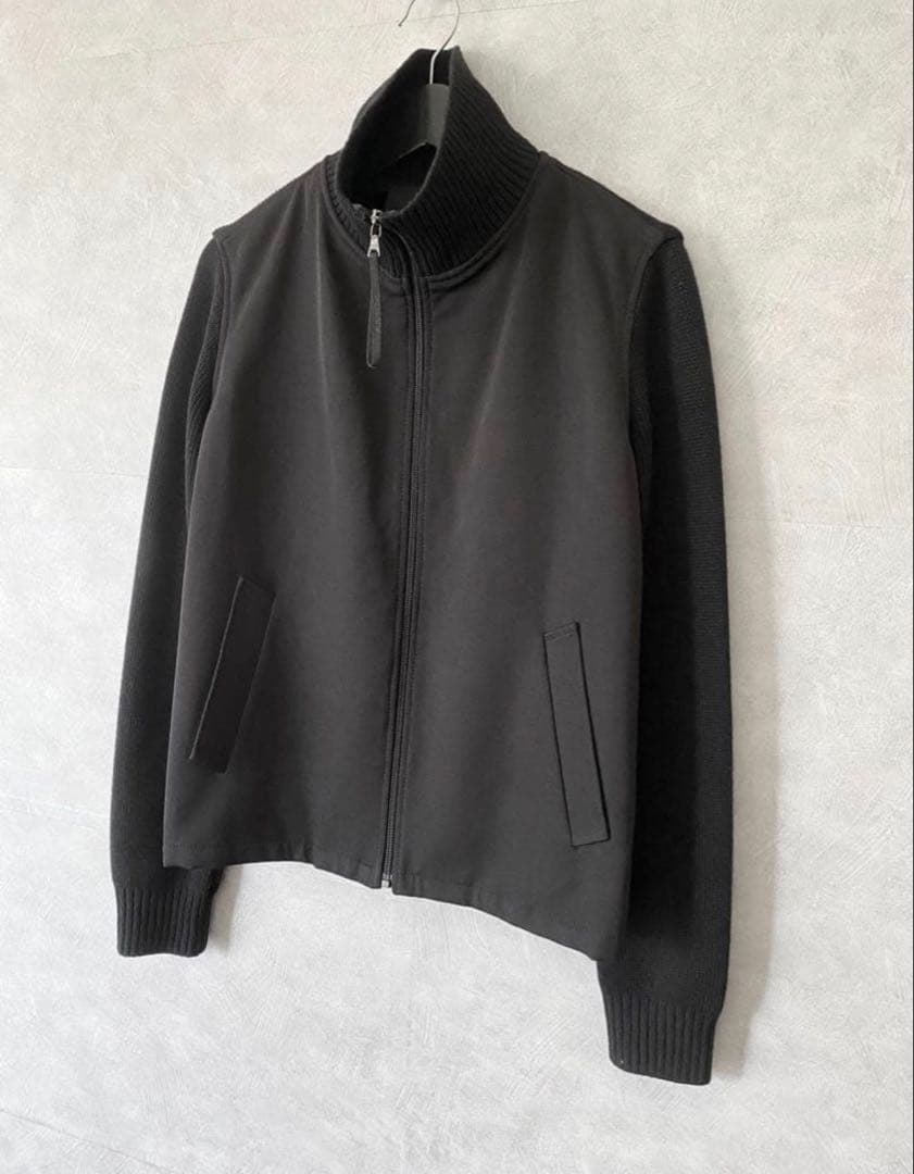 【美品】PRADA プラダ ハイネック切替ブルゾン Sサイズ イタリア製