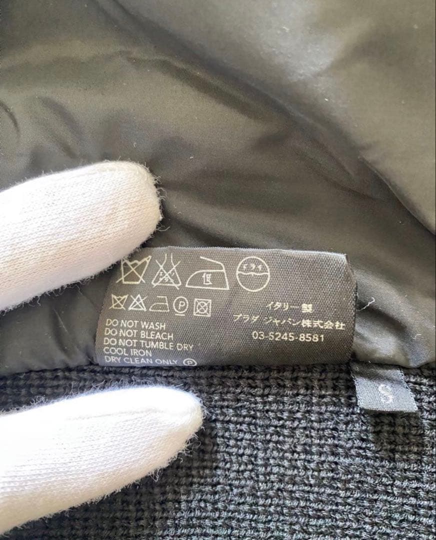 【美品】PRADA プラダ ハイネック切替ブルゾン Sサイズ イタリア製