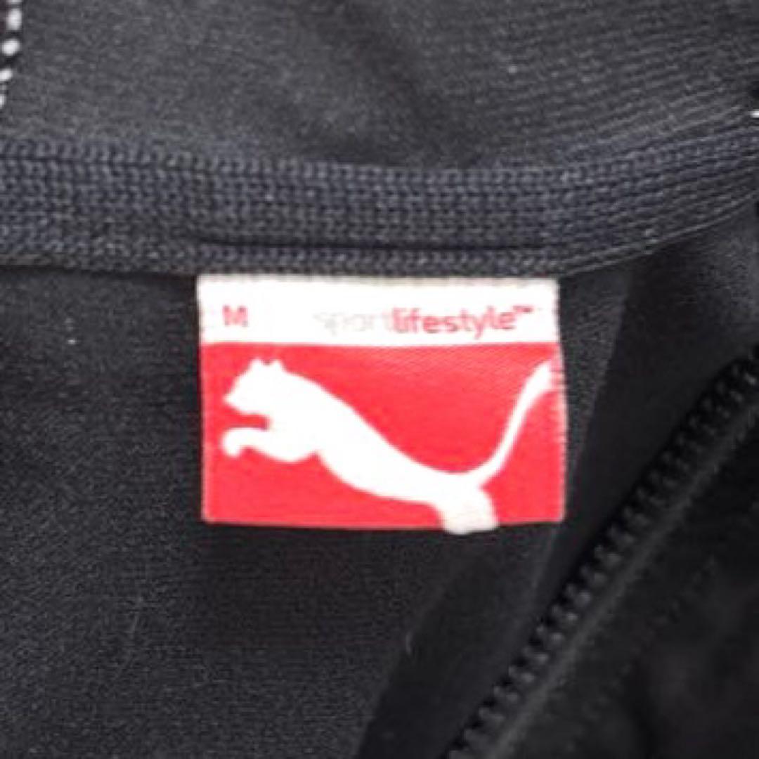 希少✨プーマ PUMA レザー調 Y2K ジャージ 上下 セットアップ 黒 M