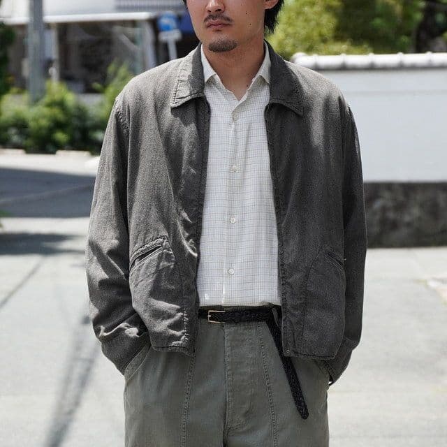 ジャケット・アウター Vintage Black Chambray Sports Jacket 3