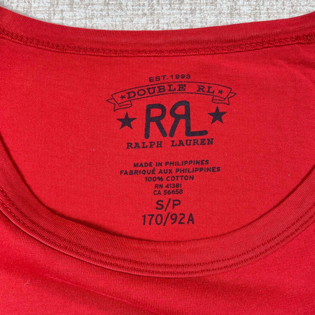 RRL レッド Tシャツ 100%コットン