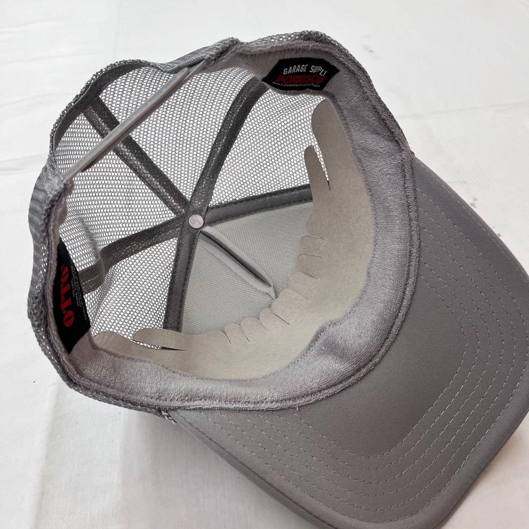 新品 PORKCHOP ポークチョップガレージサプライ メッシュキャップ グレー