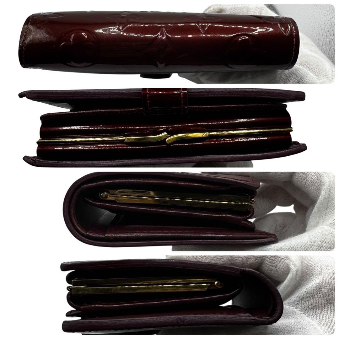 S級極美品LOUIS VUITTON ヴィエノワ ヴェルニ モノグラム 折り財布