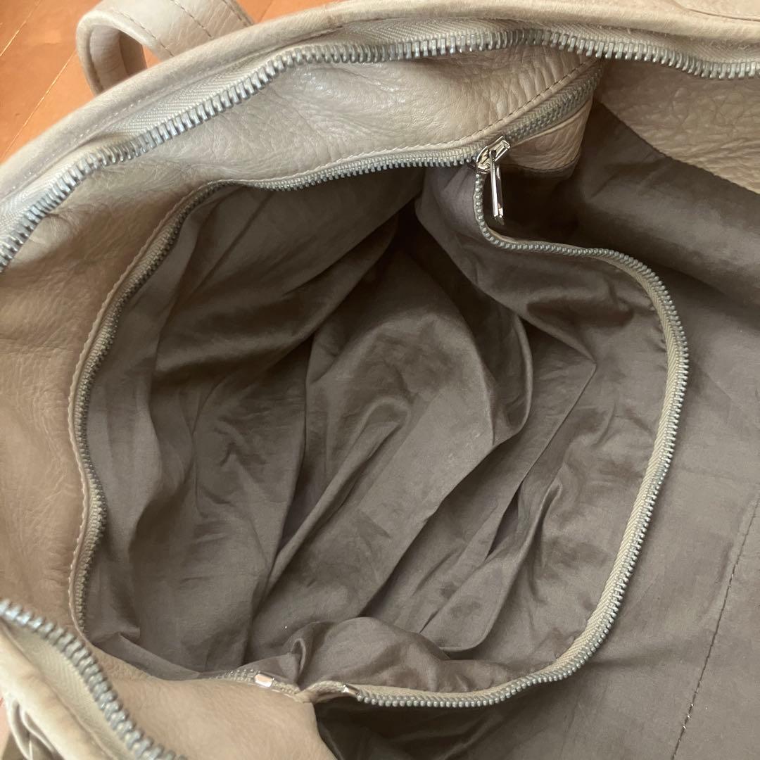 Rick Owens ラッカーニジップ カーフレザー ボストンバッグ