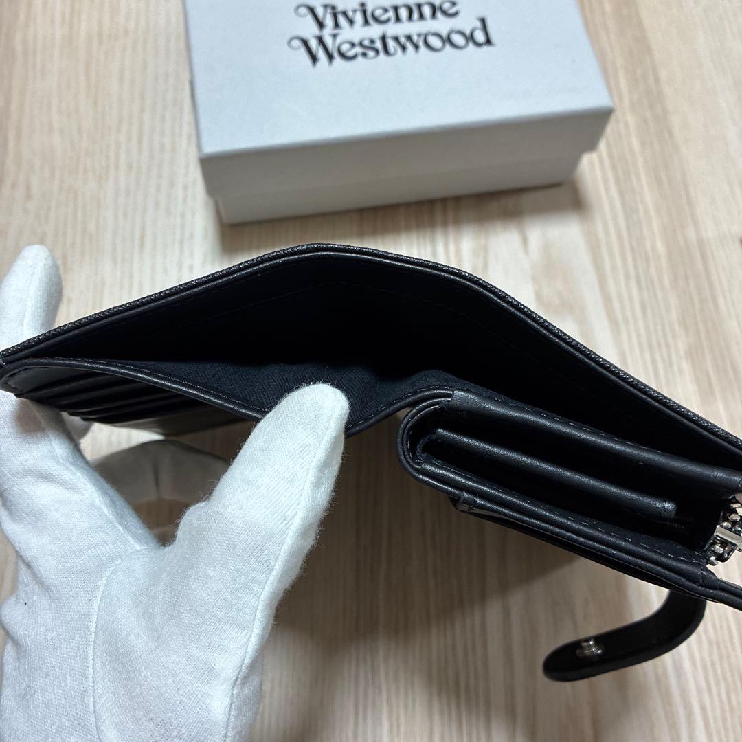 ★新品未使用★ヴィヴィアンウエストウッド　財布　折り財布　ディアマンテ　ブラック